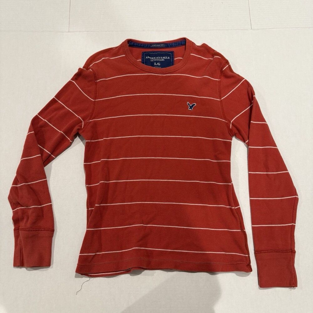 American Eagle Vintage Fit Mens Long Sleeve Shirt Size Large Long Sleeve
